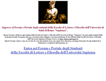 Tablet Screenshot of letterefilosofiasapienza.it